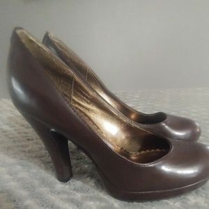 Brown 3 inch heels by Unlisted